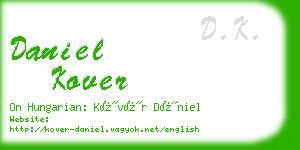 daniel kover business card